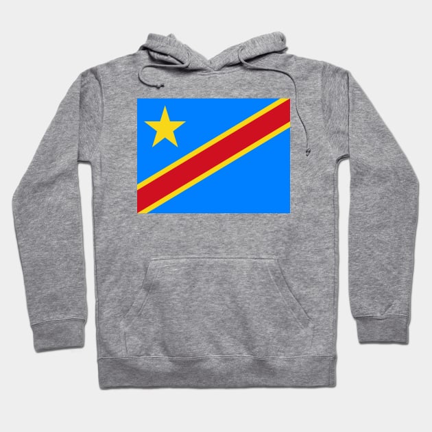 Flag of The Democratic Republic of The Congo Hoodie by COUNTRY FLAGS